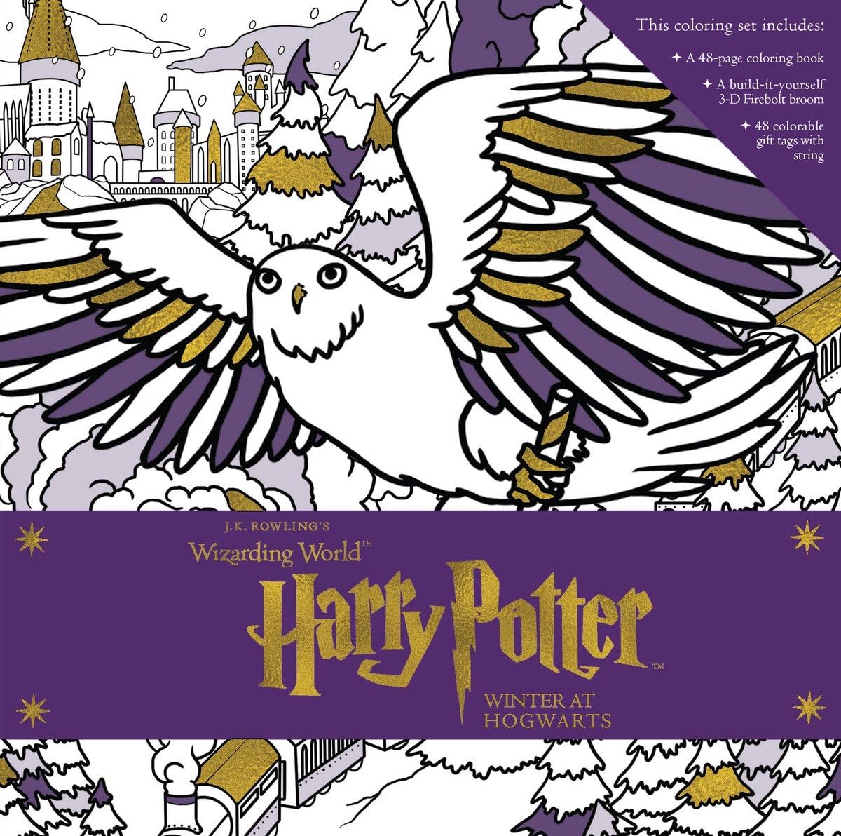 Harry Potter: Winter At Hogwarts Coloring Box Set