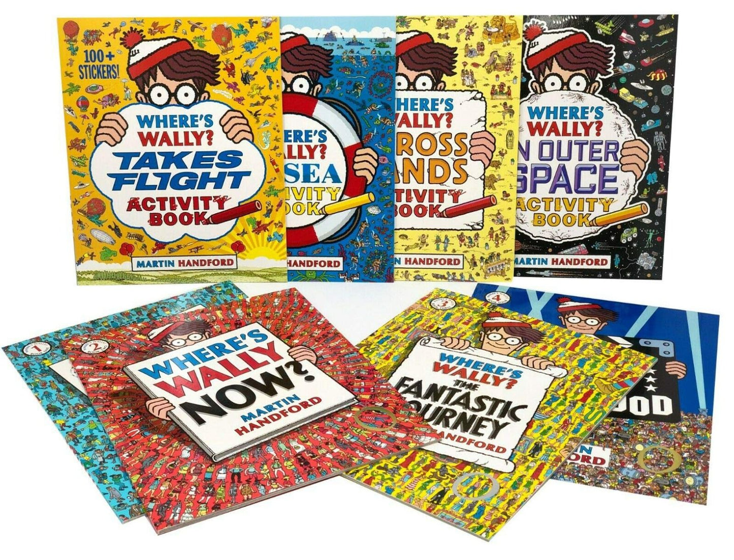Where's Wally ( A pack of 8 activity books )