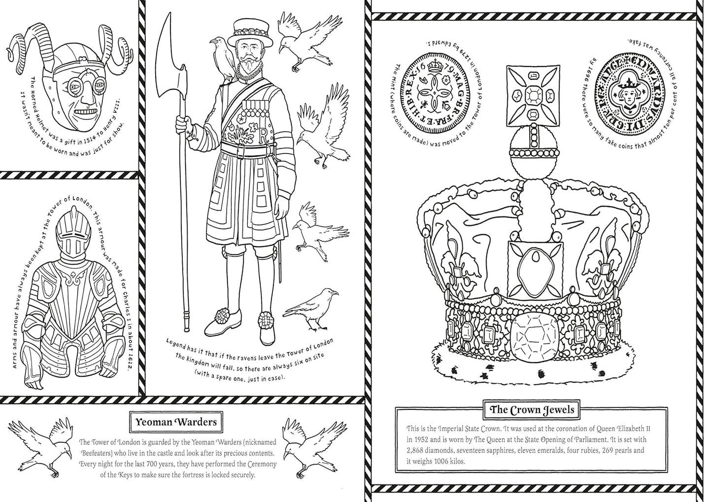 Kings, Queens & Palaces Colouring Book