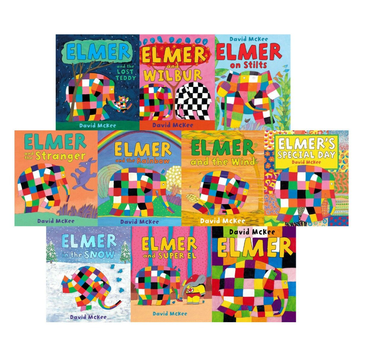 Elmer (A set of 10 books)