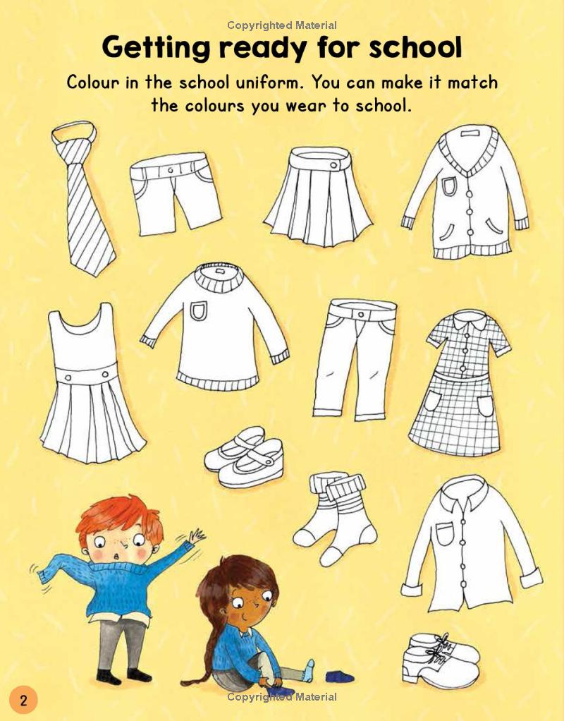 My Day at School Activity and Sticker Book