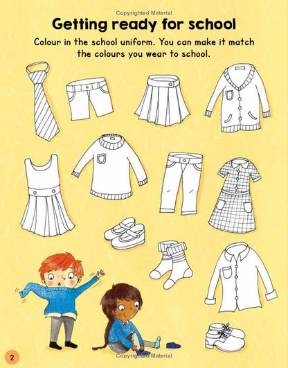 My Day at School Activity and Sticker Book