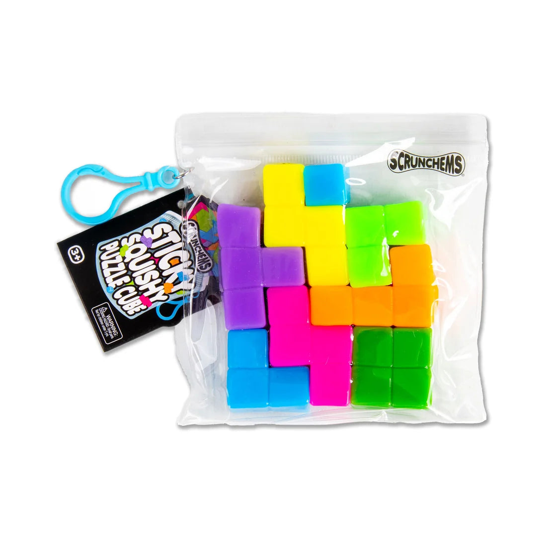 SCRUNCHEMS STICKY SQUISHY PUZZLE CUBE (PACK OF 12)