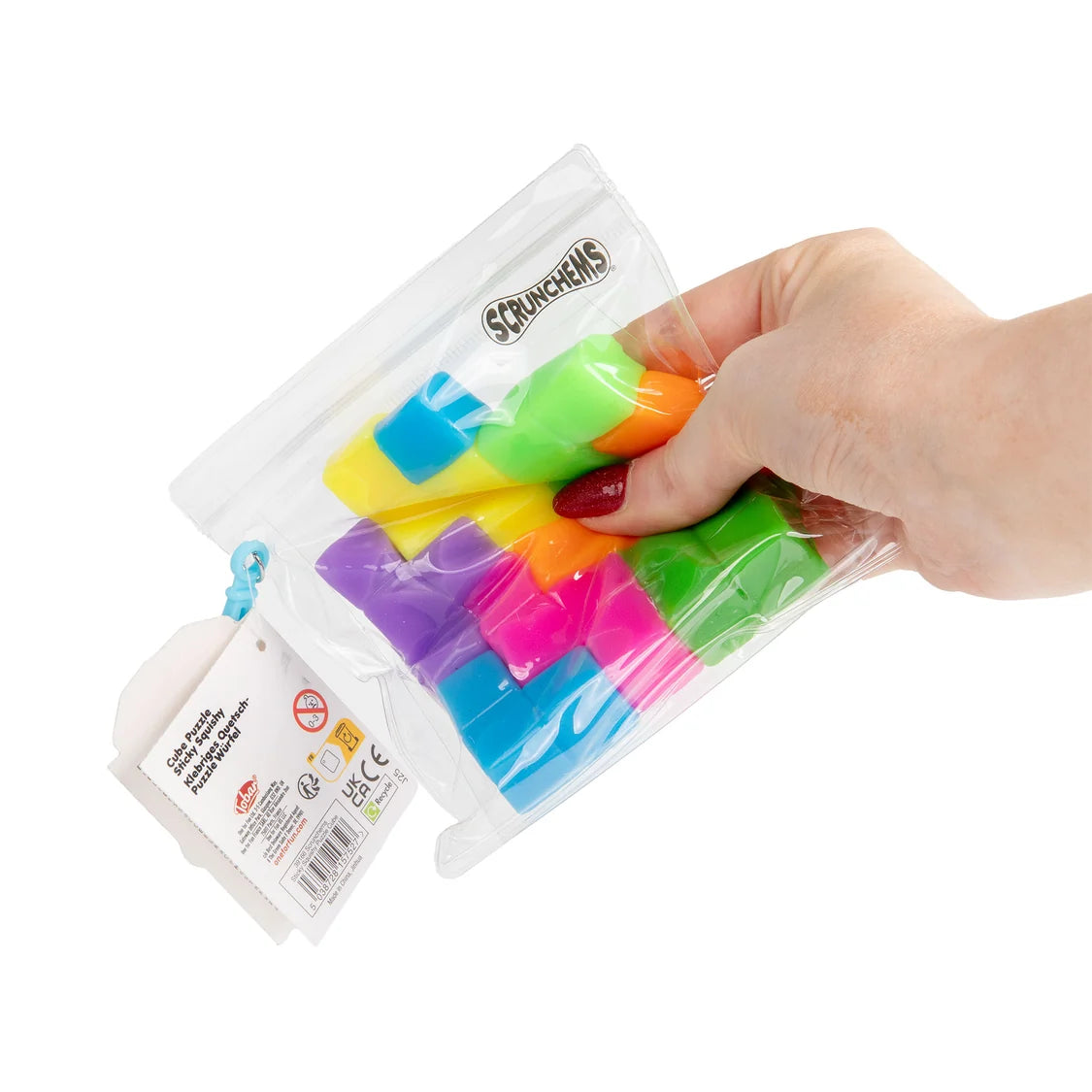 SCRUNCHEMS STICKY SQUISHY PUZZLE CUBE (PACK OF 12)