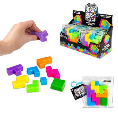 SCRUNCHEMS STICKY SQUISHY PUZZLE CUBE (PACK OF 12)
