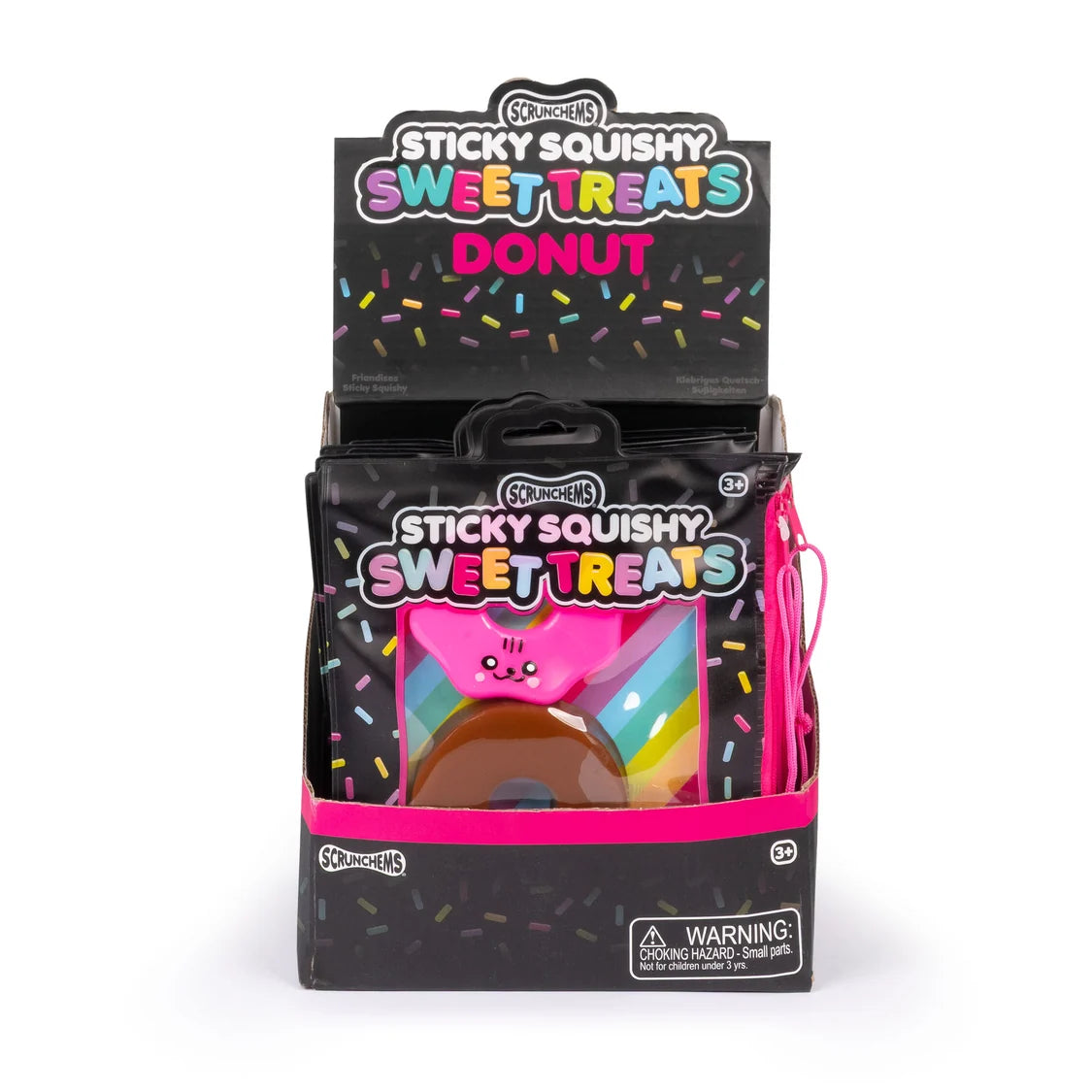 SCRUNCHEMS STICKY SQUISHY DONUT (PACK OF 12)