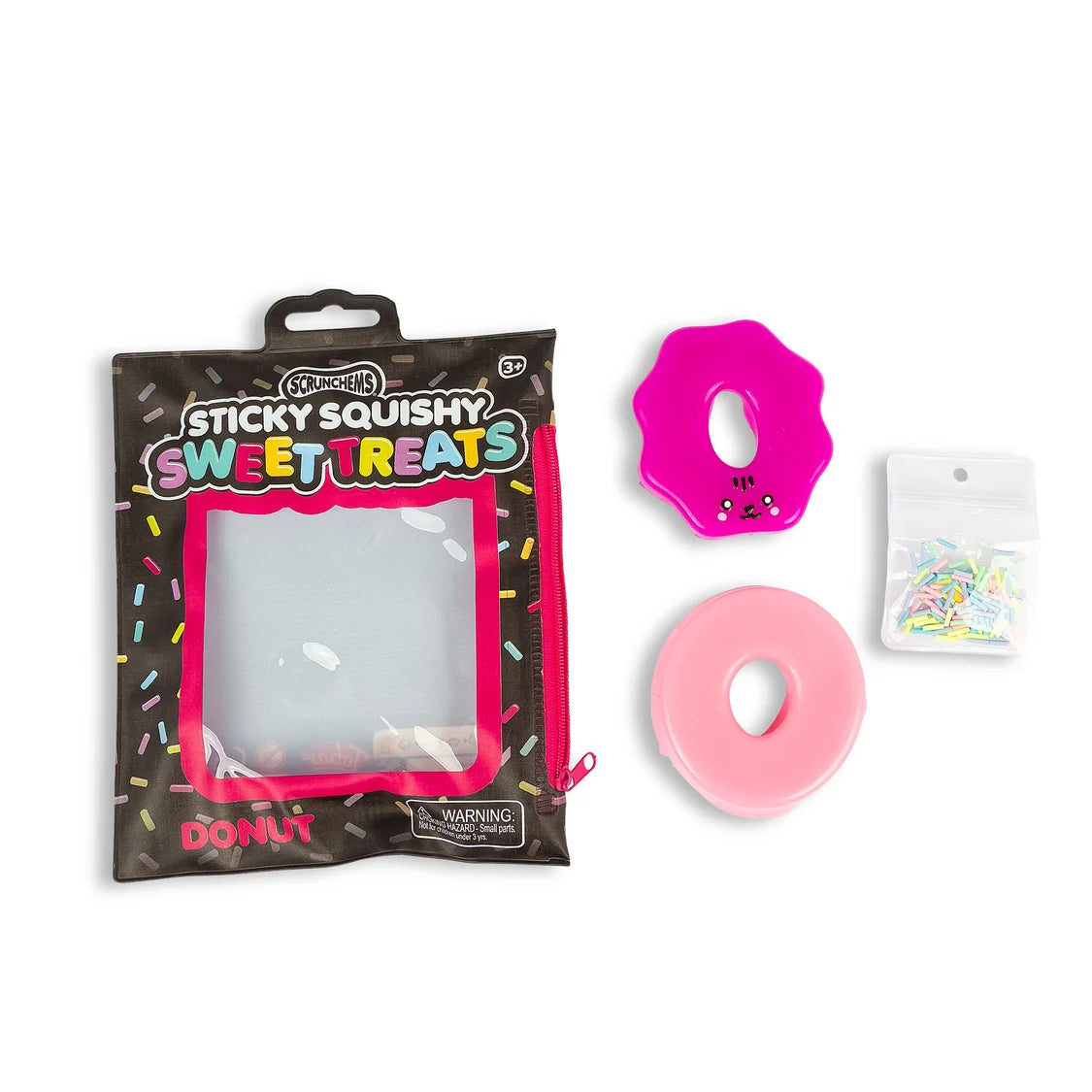 SCRUNCHEMS STICKY SQUISHY DONUT (PACK OF 12)