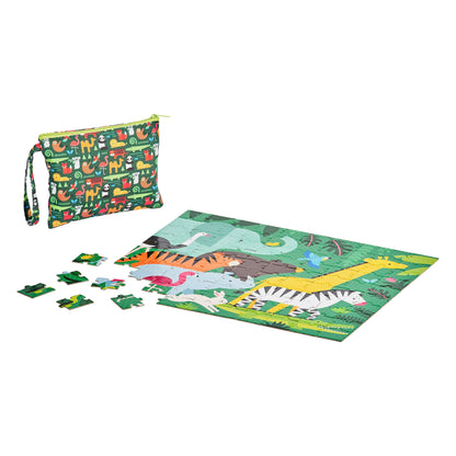 Two Sided Animal Menagerie On-The-Go Puzzle (Pack of 36)