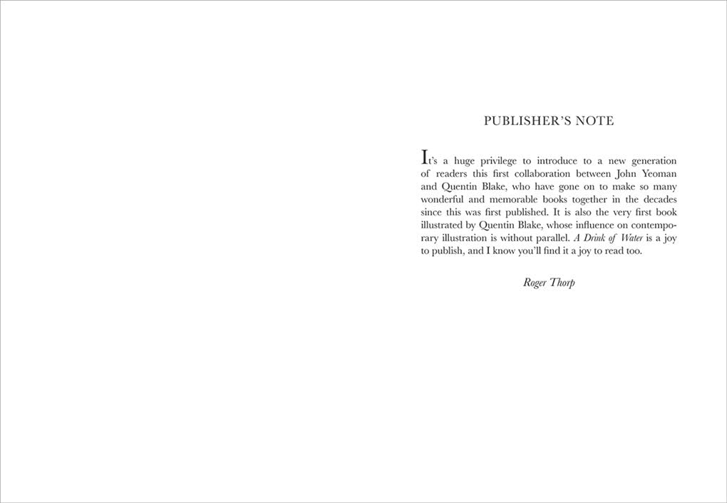 Drink of Water & other stories