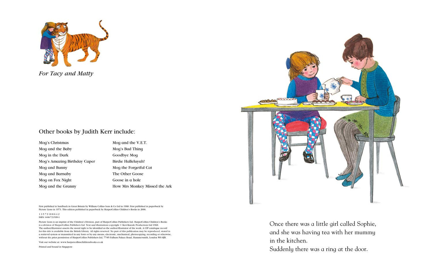 THE TIGER WHO CAME TO TEA ( SMALL GIFT FORMAT)