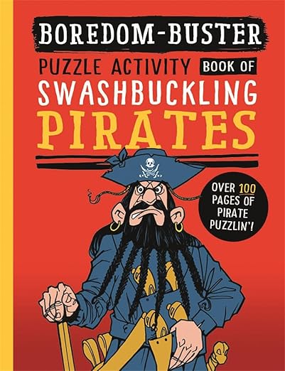 BOREDOM-BUSTER | PUZZLE ACTIVITY BOOK OF SWASHBUCKLING PIRATES (Pack of 5)