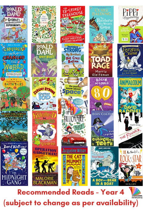 50 Recommended Reads for Year 4