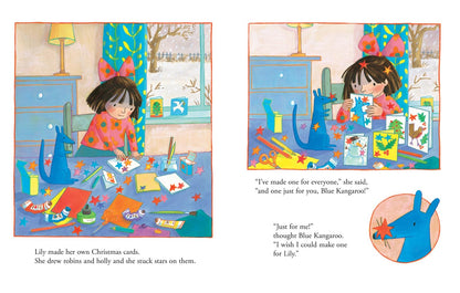 Merry Christmas Blue Kangaroo