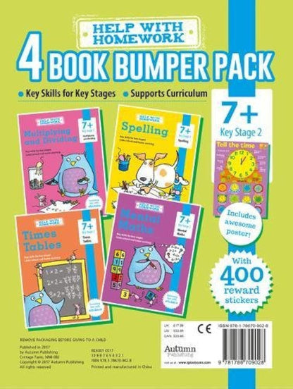 Help With Homework- 4 Book Bumper Pack 7+ Key Stage 2