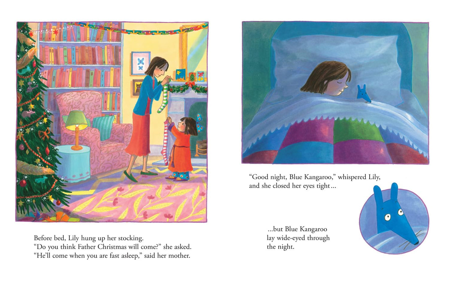 Merry Christmas Blue Kangaroo