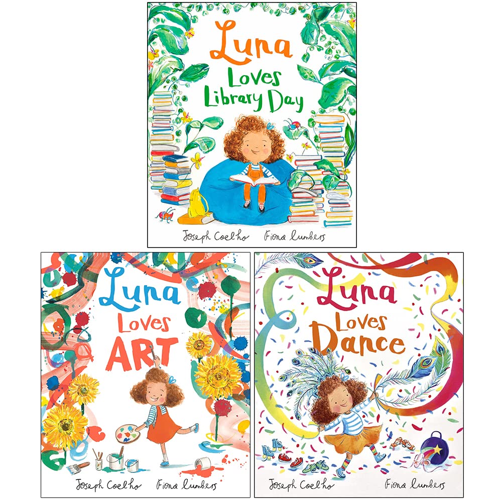 Luna Loves Series (3 Books Collection - Luna Loves Library Day, Luna Loves Art & Luna Loves Dance)