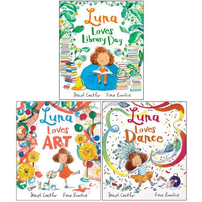 Luna Loves Series (3 Books Collection - Luna Loves Library Day, Luna Loves Art & Luna Loves Dance)