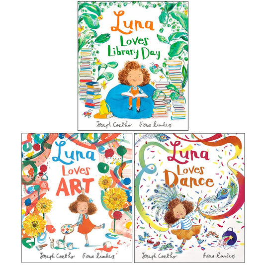 Luna Loves Series (3 Books Collection - Luna Loves Library Day, Luna Loves Art & Luna Loves Dance)