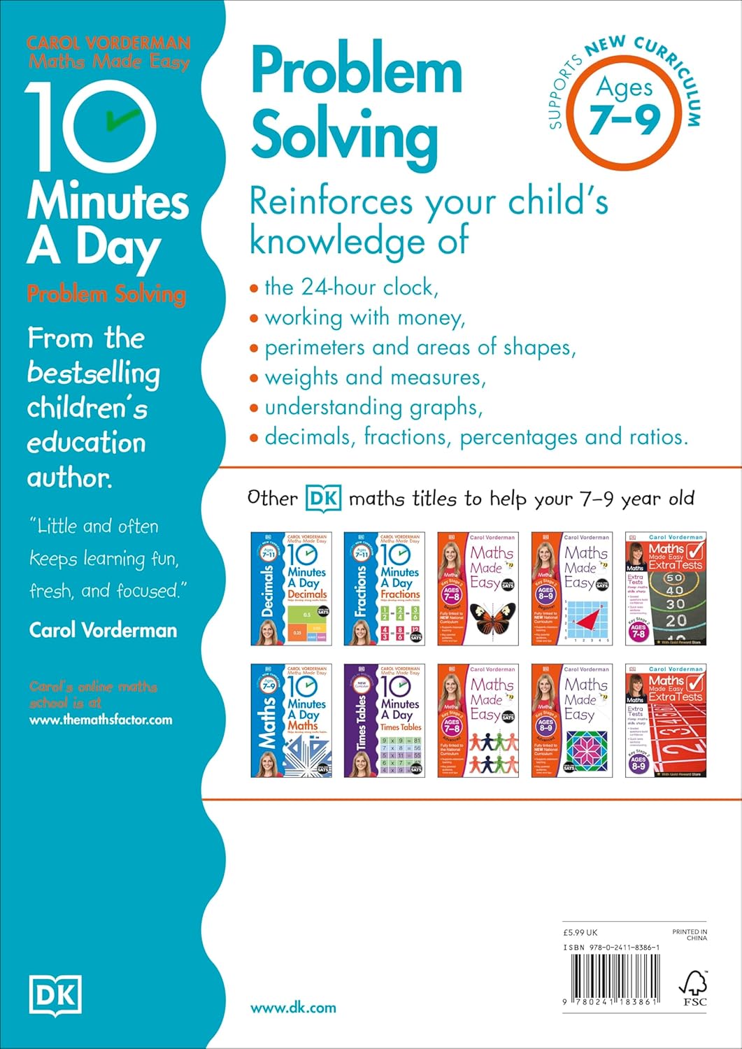 10 Minutes a Day Problem Solving (Ages 7-9)