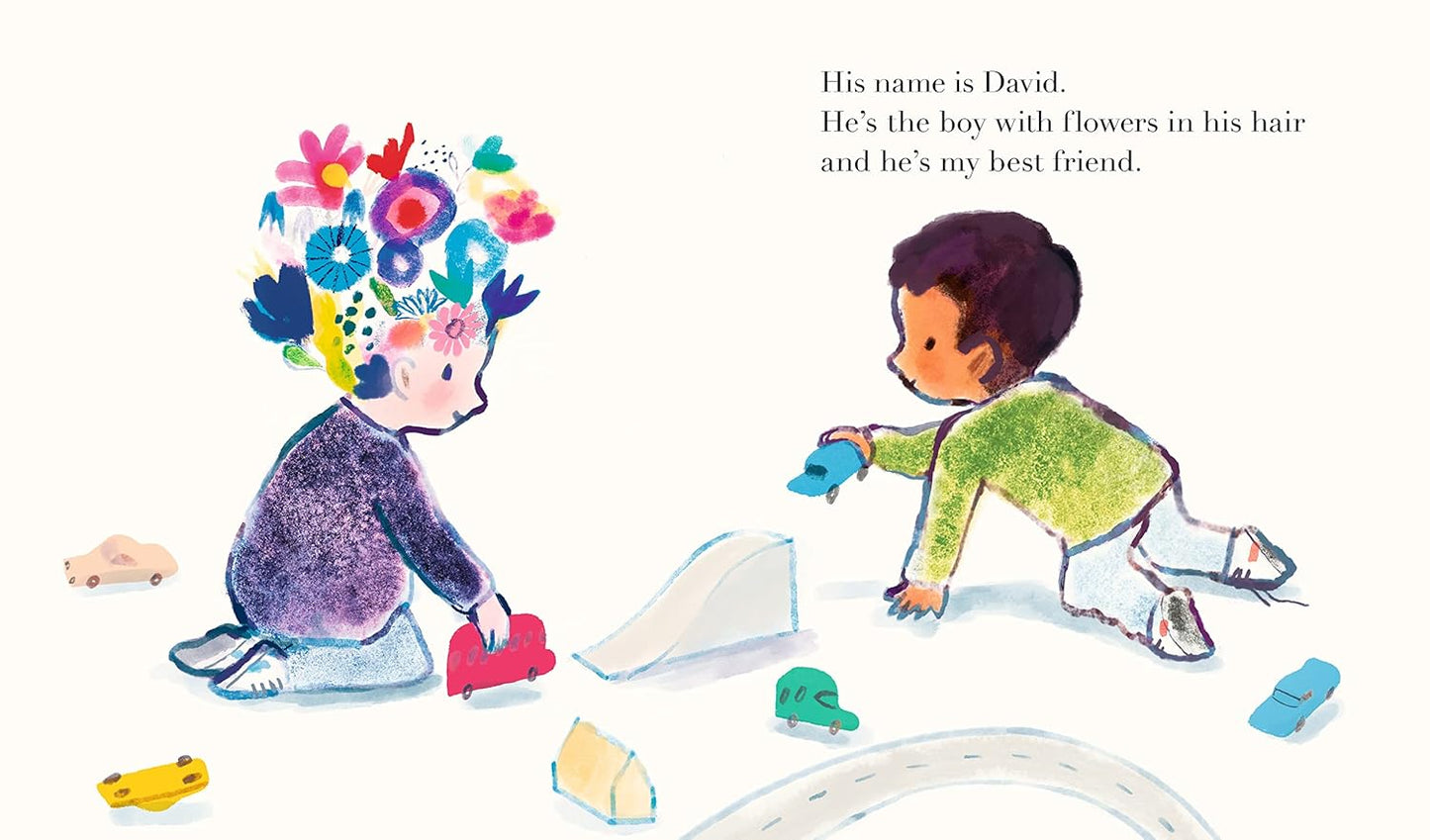 Boy with flowers in His Hair