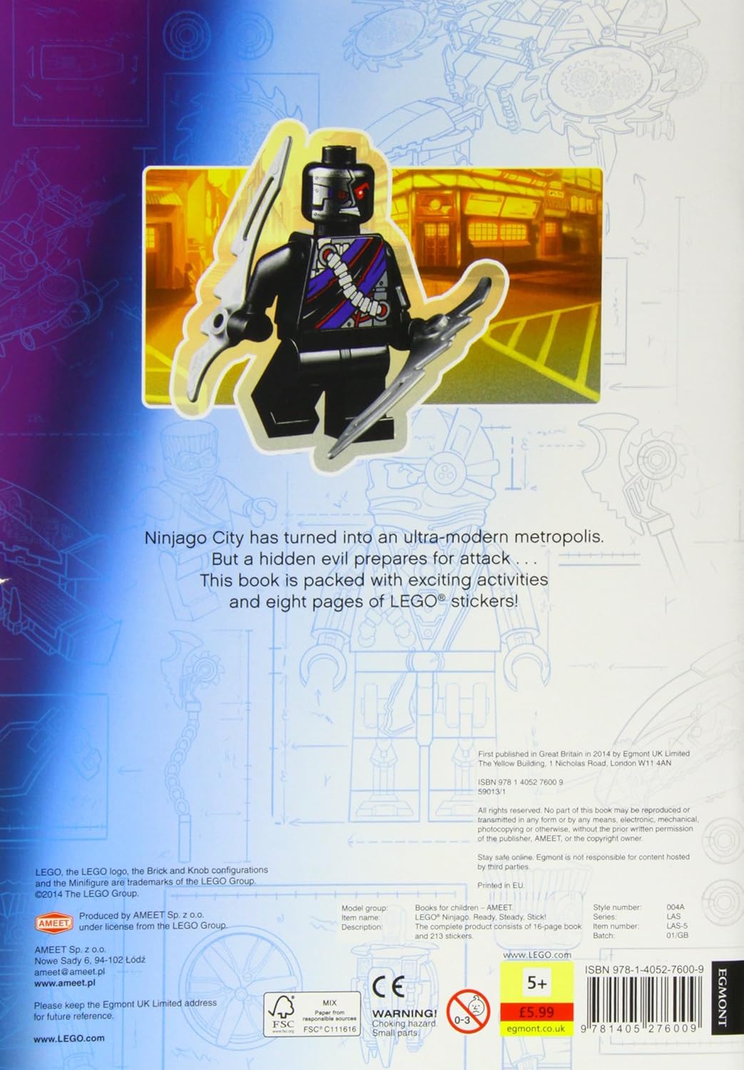 Lego Ninjago: Ready, Steady, Stick Activity Book
