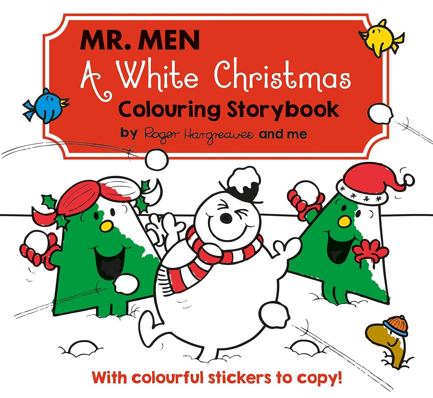Mr Men: A White Christmas Colouring Storybook