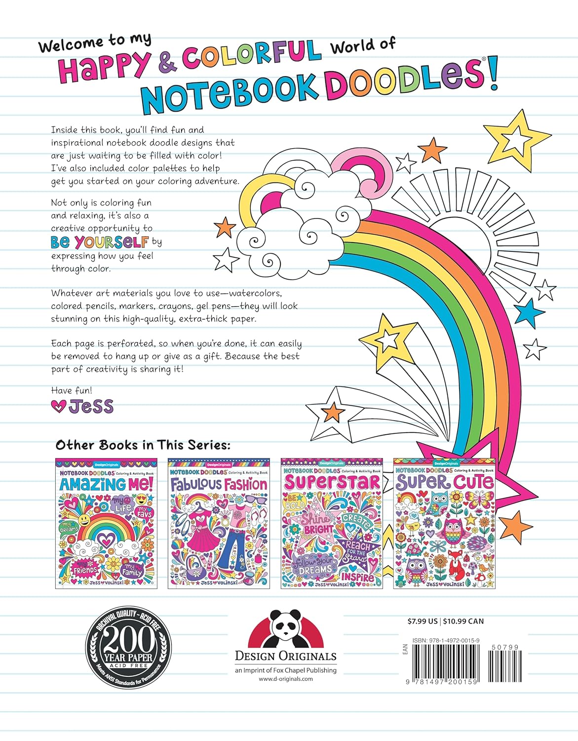 Go Girl! Notebook Doodles