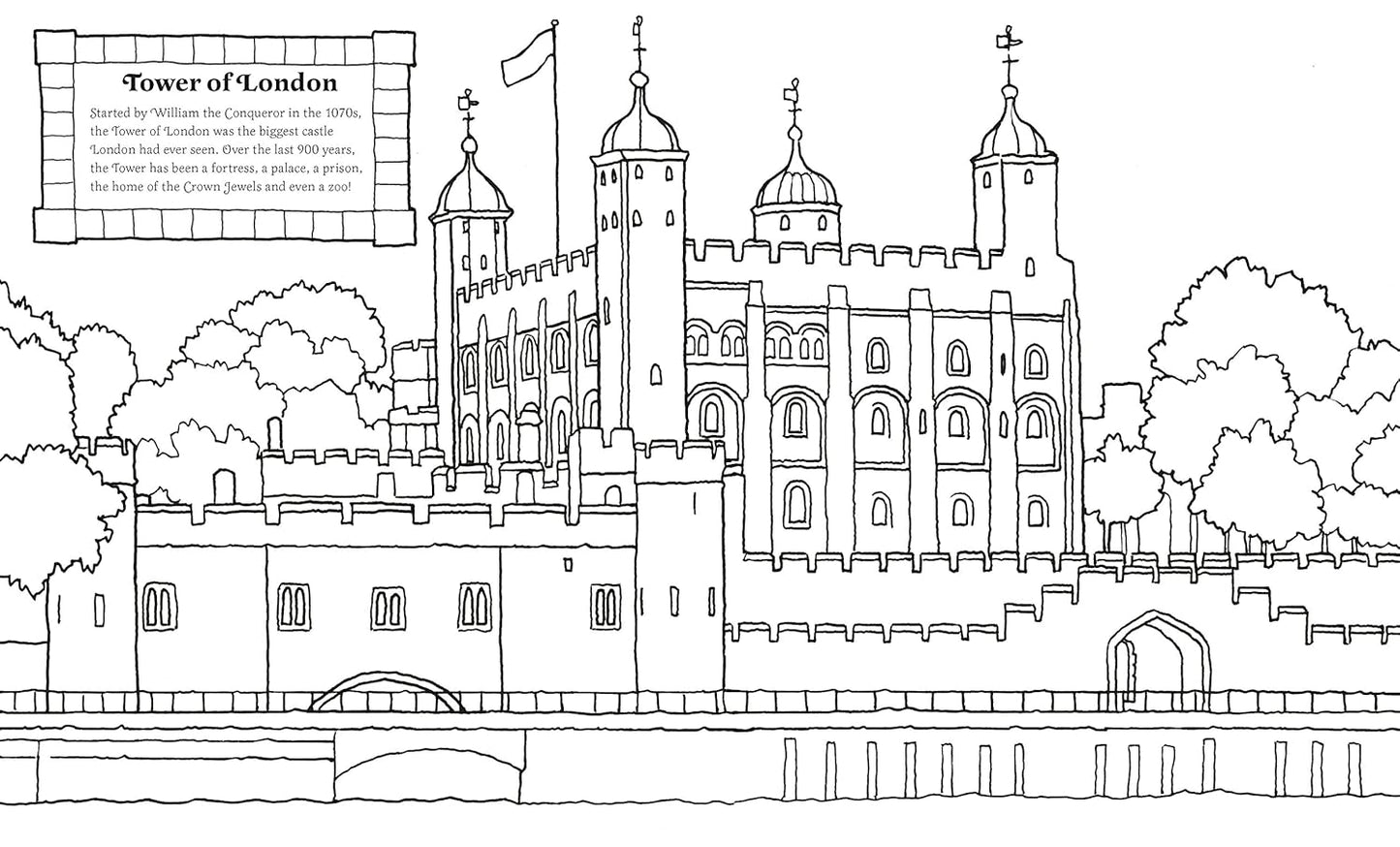 Kings, Queens & Palaces Colouring Book