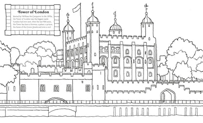 Kings, Queens & Palaces Colouring Book