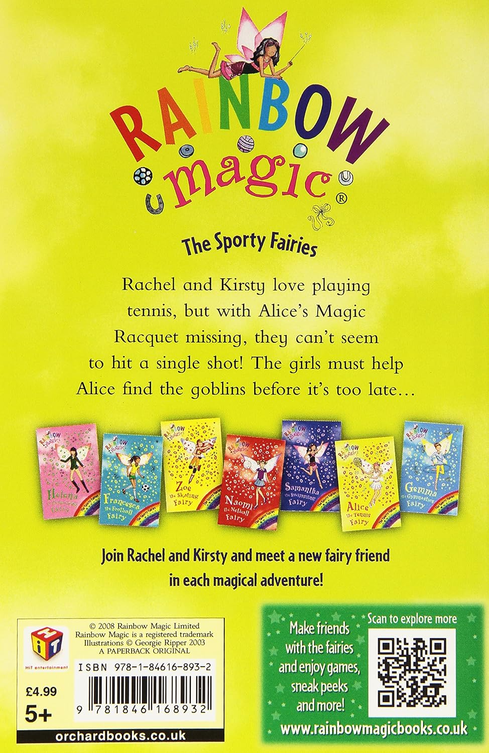 Rainbow Magic: Alice the Tennis Fairy (Book 6 of 7 in the Sports Fairies Series)