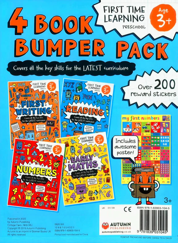 First Time Learning: 4 Book Bumper Pack 3+